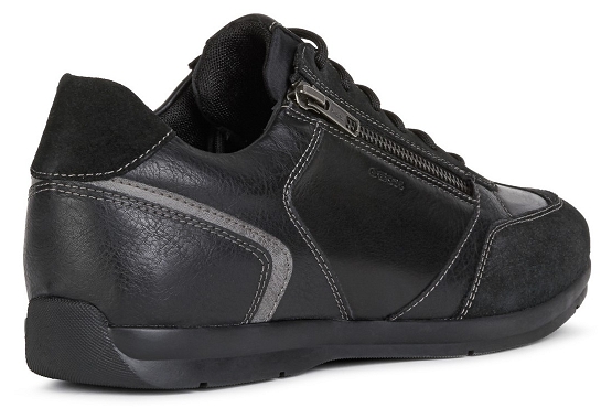 Geox baskets sneakers u157vc 08522 cuir noir5495901_3