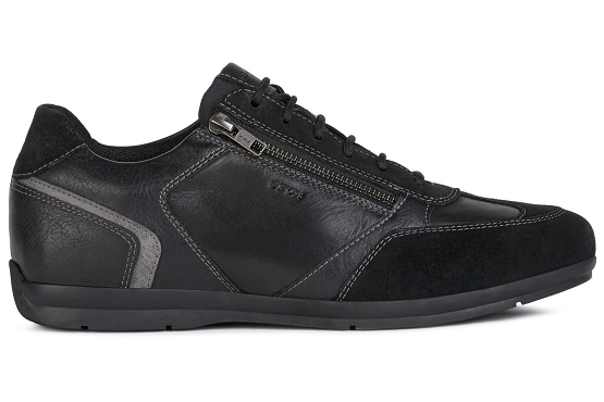 Geox baskets sneakers u157vc 08522 cuir noir5495901_4