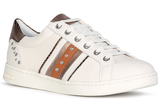 Geox baskets sneakers d151ba 085ry cuir blanc5497801_1
