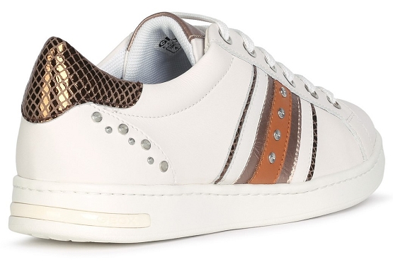 Geox baskets sneakers d151ba 085ry cuir blanc5497801_3