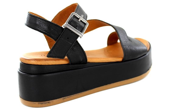 Kdaques sandales nu pieds game cuir noir5501501_2
