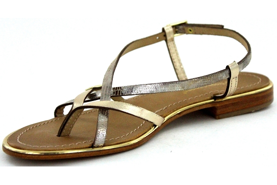 Les tropeziennes sandales nu pieds monaco c0417 cuir or5506901_3