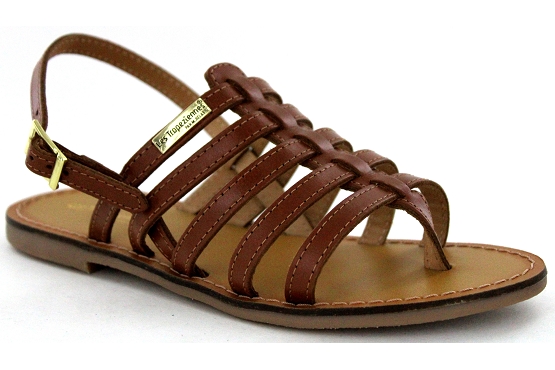 Les tropeziennes sandales nu pieds herilo c11433 cuir tan5507101_1
