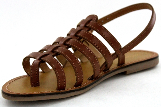 Les tropeziennes sandales nu pieds herilo c11433 cuir tan5507101_3