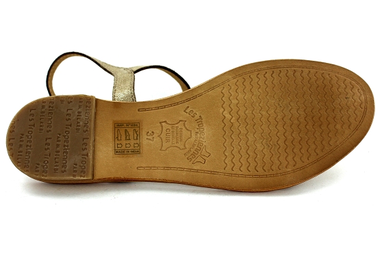 Les tropeziennes sandales nu pieds hamat c11472 cuir or5507401_4