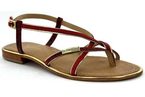 Les tropeziennes sandales nu pieds monagold c27202 rouge5509901_1