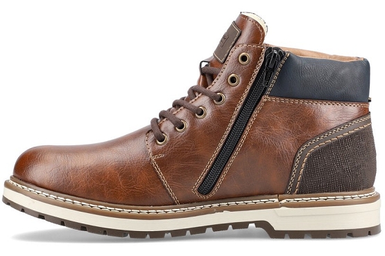 Rieker bottines boots f3830.25 cuir marron5518501_2