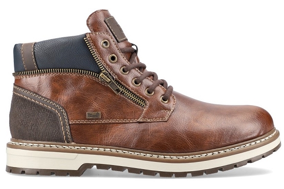 Rieker bottines boots f3830.25 cuir marron5518501_3