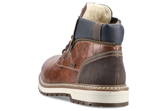 Rieker bottines boots f3830.25 cuir marron5518501_4