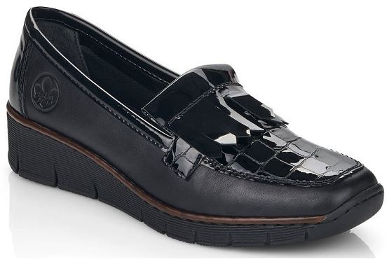 Rieker mocassins 53764.00 cuir noir5519401_1