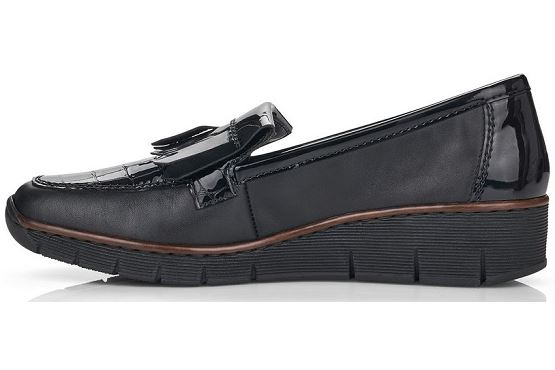 Rieker mocassins 53764.00 cuir noir5519401_2