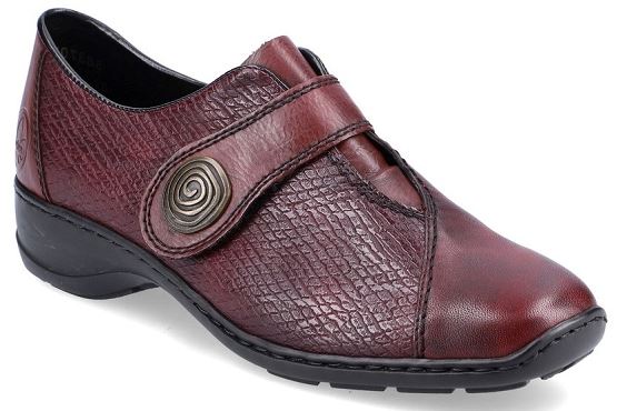 Rieker velcro 58370.35 cuir bordeaux5519601_1