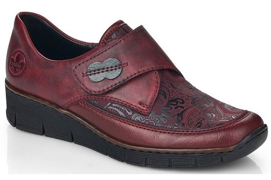 Rieker velcro 537c0.35 cuir bordeaux5519801_1