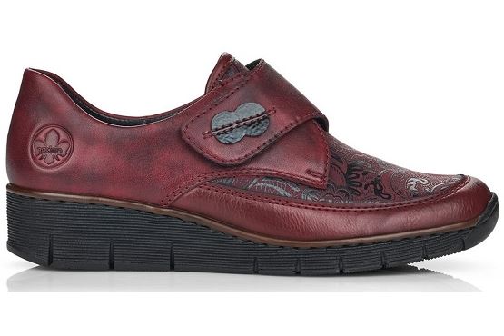 Rieker velcro 537c0.35 cuir bordeaux5519801_3