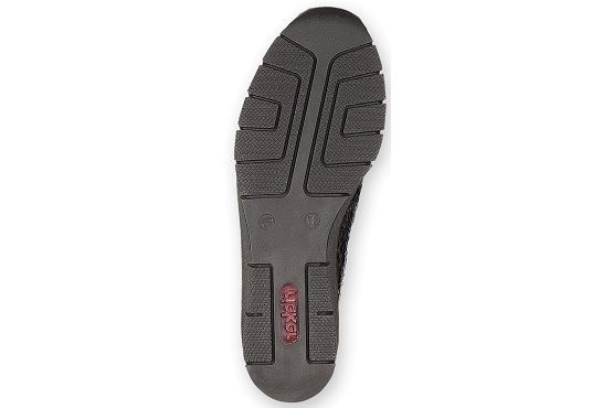 Rieker mocassins 53766.45 cuir noir5520101_5