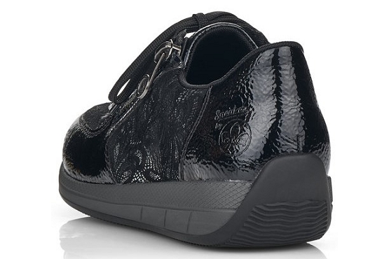 Rieker baskets sneakers n1112.00 cuir noir5520201_4