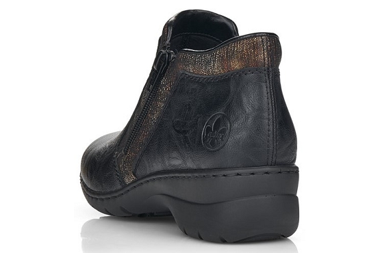 Rieker boots bottine l4382.00 cuir noir5520301_4