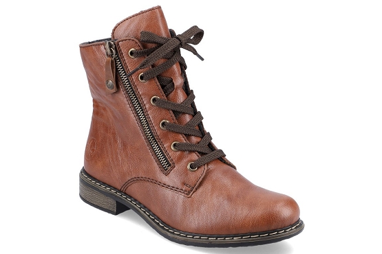Rieker boots bottine 71204.22 cuir marron5522101_1