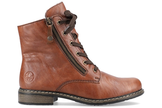 Rieker boots bottine 71204.22 cuir marron5522101_3