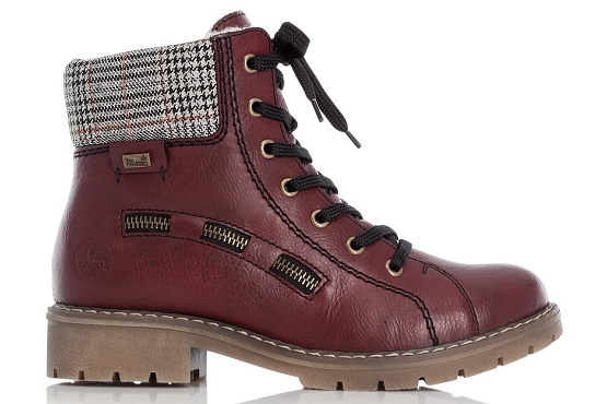 Rieker boots bottine y9141.35 rouge5522601_3