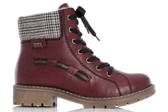 Rieker boots bottine y9141.35 rouge5522601_3