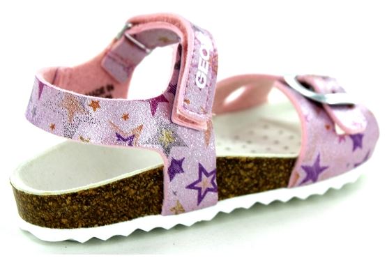 Geox sandales et nu pieds j028mc cuir rose5527101_2