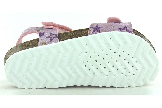 Geox sandales et nu pieds j028mc cuir rose5527101_4