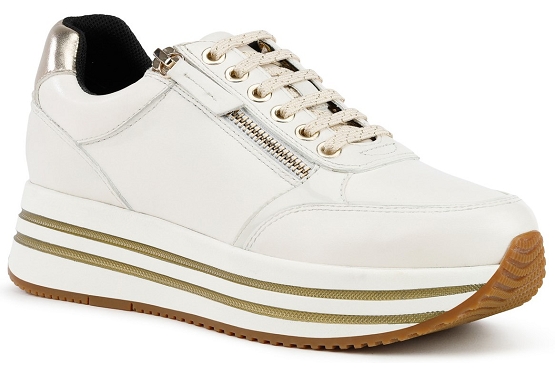 Geox baskets sneakers d16qha cuir blanc5534201_1
