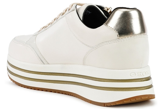 Geox baskets sneakers d16qha cuir blanc5534201_3
