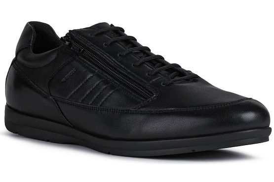 Geox baskets sneakers u167va cuir noir5534801_1
