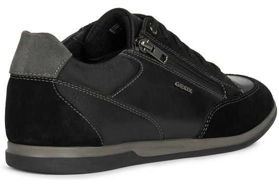 Geox baskets sneakers u164ge cuir noir5535301_4