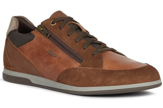 Geox baskets sneakers u164ge cuir camel5535401_1