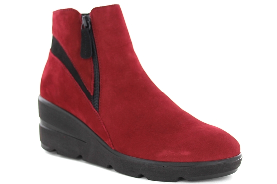 Four inexistant boots bottine emmy nubuck rouge5536201_1