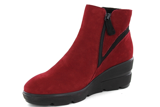 Four inexistant boots bottine emmy nubuck rouge5536201_3