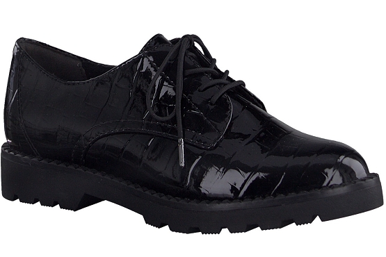 Tamaris derbies lacets 23605.27 033 croco noir5537401_1