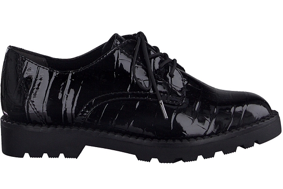 Tamaris derbies lacets 23605.27 033 croco noir5537401_2