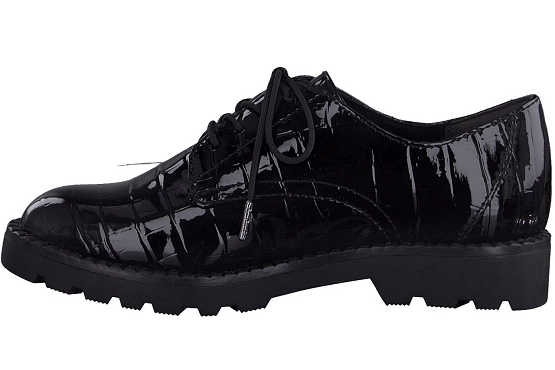 Tamaris derbies lacets 23605.27 033 croco noir5537401_3