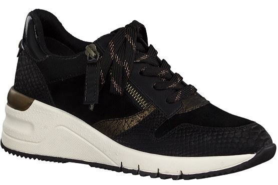 Tamaris baskets sneakers 23702.27 091 cuir noir5537501_1