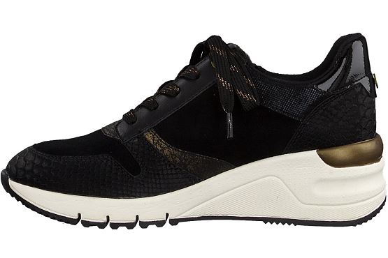 Tamaris baskets sneakers 23702.27 091 cuir noir5537501_3