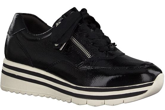 Tamaris baskets sneakers 23707.27 018 vernis noir5537701_1