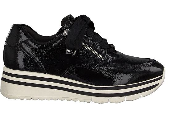 Tamaris baskets sneakers 23707.27 018 vernis noir5537701_2