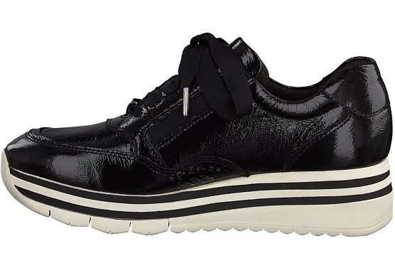 Tamaris baskets sneakers 23707.27 018 vernis noir5537701_3
