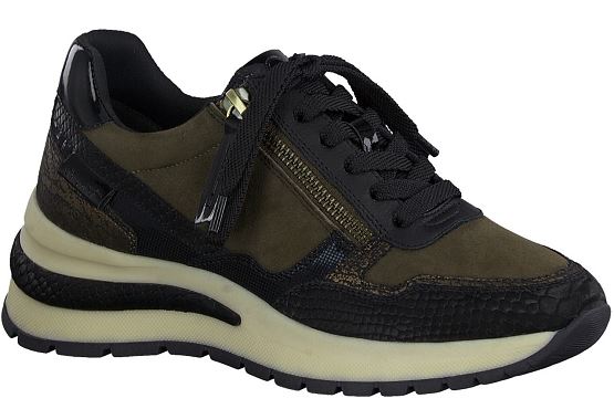 Tamaris baskets sneakers 23709.27 cuir olive5537901_1
