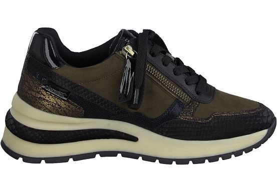 Tamaris baskets sneakers 23709.27 cuir olive5537901_2