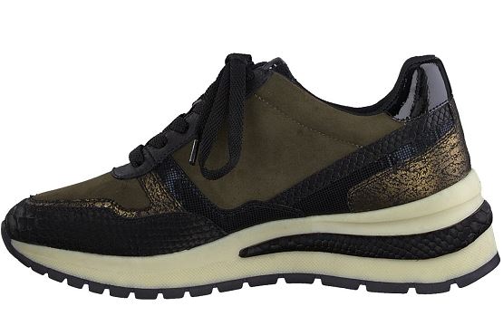 Tamaris baskets sneakers 23709.27 cuir olive5537901_3
