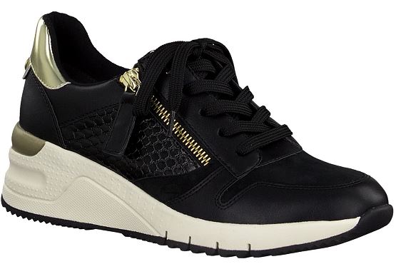 Tamaris baskets sneakers 23702.27 048 cuir noir5542801_1