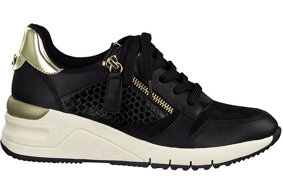 Tamaris baskets sneakers 23702.27 048 cuir noir5542801_2
