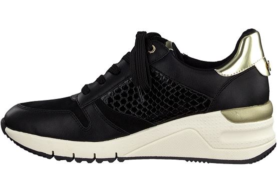 Tamaris baskets sneakers 23702.27 048 cuir noir5542801_3