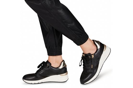 Tamaris baskets sneakers 23702.27 048 cuir noir5542801_4
