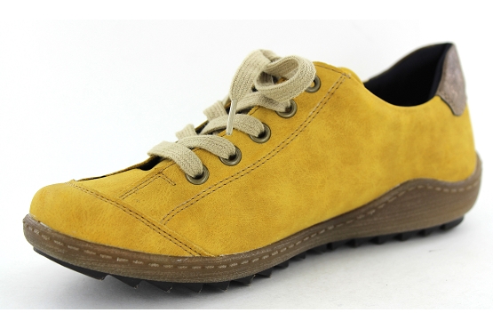 Remonte baskets sneakers r1402.69 cuir jaune5544901_3